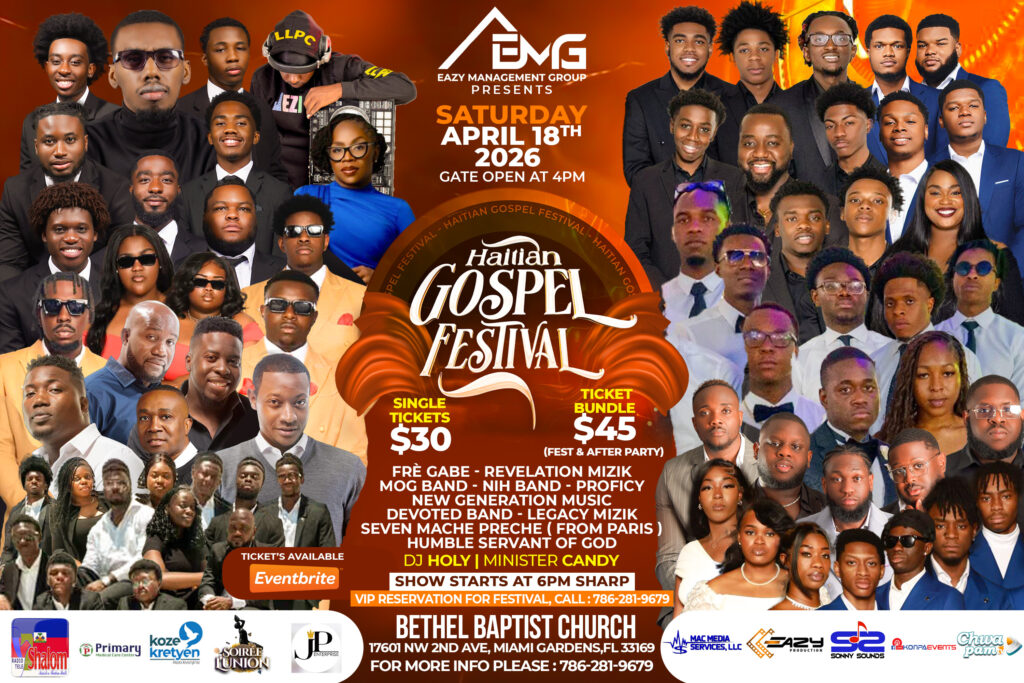 Haitian Gospel Festival la Pral Konnen Dezyèm Edisyon l